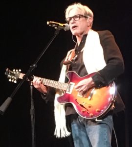 Texas-based artist Sam Baker was among the talented performers at The Sheen Center's Loreto Theater (iPhone Photo: Michael Kornfeld)