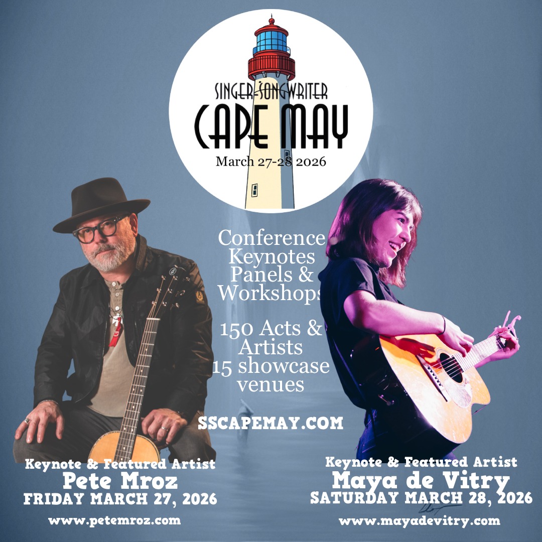 Singer-Songwriter Cape May Conference Set for March 27-28